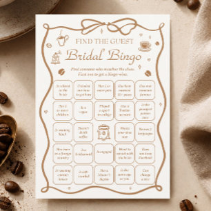 Invitación Juego de Bingo de Invitado para Despedida de Solte