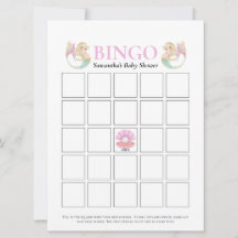 Juego de bingo de puntos blancos rosados de la sir