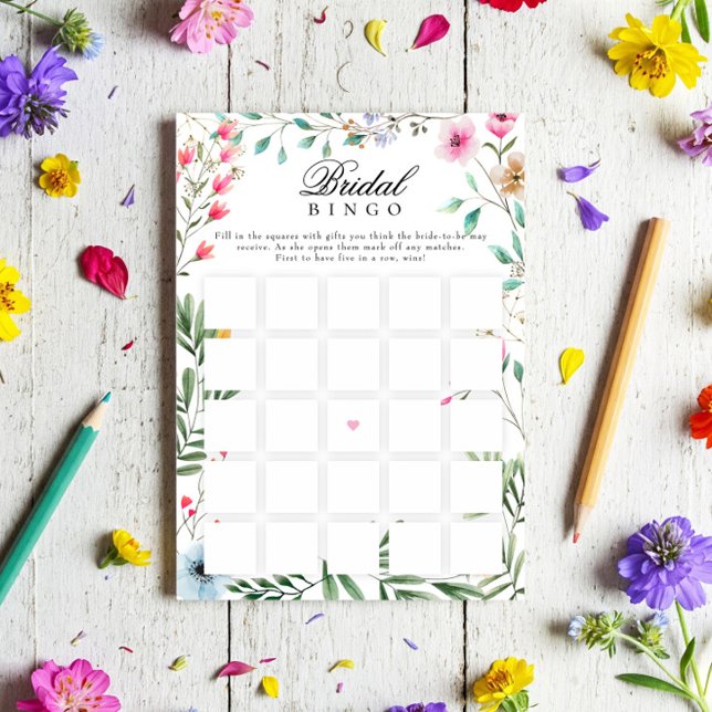 Invitación Juego de Bingo de Regalo de Bridal Bridal Shower B (Subido por el creador)