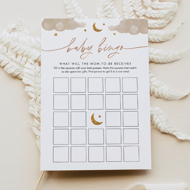 Invitación Juego de bingo de Twinkle Little Star Baby Shower (Subido por el creador)