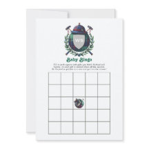 Juego de Bingo para Baby Shower con Monograma de C