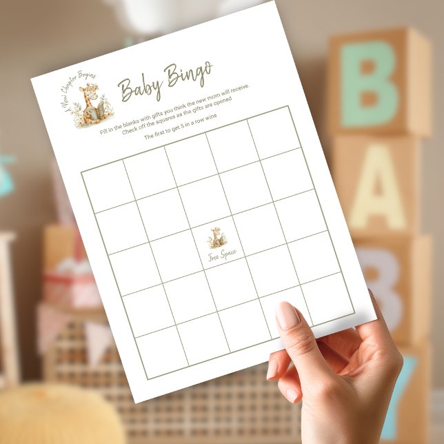 Invitación Juego de Bingo para Baby Shower Nuevo Capítulo Com (Subido por el creador)