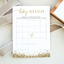 Invitación Juego de Bingo para Baby Shower REGINA con Lenteju