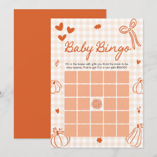 Invitación Juego de bingo para baby shower 'Un pequeño bebé c