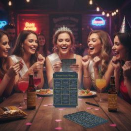 Invitación Juego de Bingo para Despedida de Soltera | Diversi