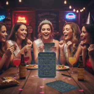 Invitación Juego de Bingo para Despedida de Soltera Diversi