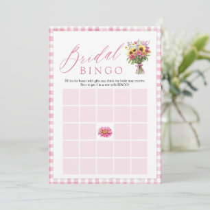 Invitación Juego de bingo para despedida de soltera Rosa Fres