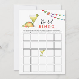 Invitación Juego de Bingo Taco & Tequila Fiseta Bridal Shower