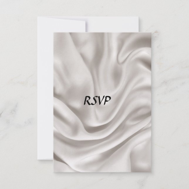 Invitación Juego de boda crema RSVP (Anverso)