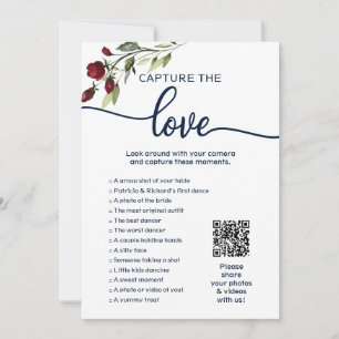 Invitación Juego de Boda Espía Captura El Amor Caza Fotos QR