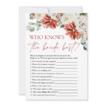 Juego de boda ¿Quién conoce mejor a la novia? Red