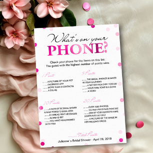 Invitación Juego de Bridal Shower (Desayuno de Novia) Qué hay