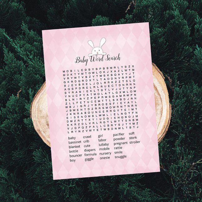 Invitación Juego de búsqueda de palabras para bebé de argyle  (Subido por el creador)