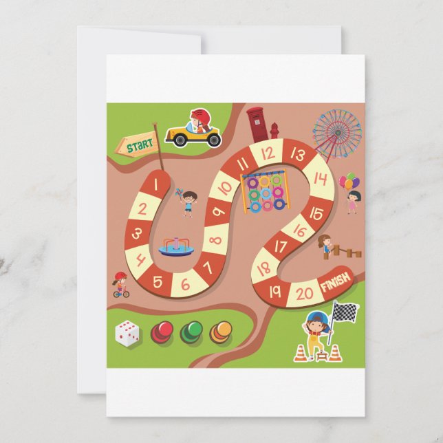 Invitación Juego de Carreras (Anverso)