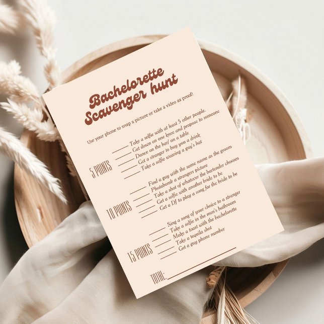 Invitación Juego de caza de bachelorette scavenger, juego de  (Subido por el creador)