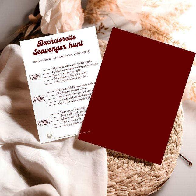 Invitación Juego de caza de bachelorette scavenger, juego de  (Subido por el creador)