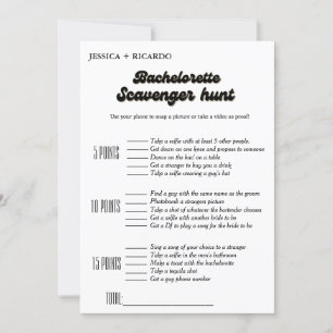 Invitación Juego de caza de baratijas