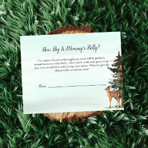 Invitación Juego de ciervos de tamaño Belly de mamá de Forest