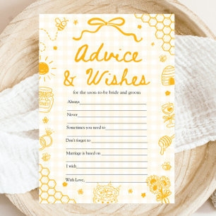 Invitación Juego de Consejos y Deseos de la Abeja de Miel de