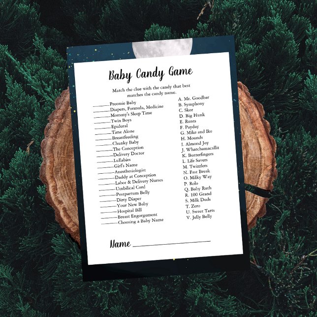 Invitación Juego de Cumpleaños de Bebé Coincidencia de Dulces (Subido por el creador)