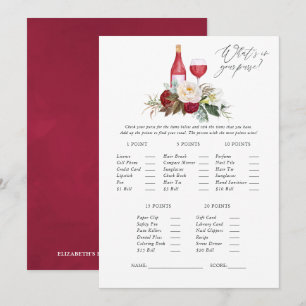 Invitación Juego de degustación de vino floral de Borgoña par
