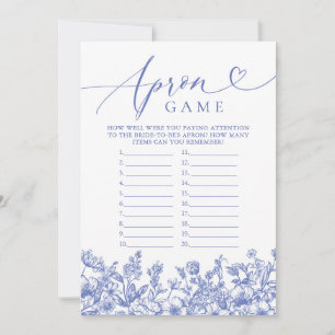 Invitación Juego de delantal para despedida de soltera floral