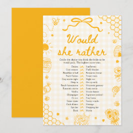 Invitación Juego de Despedida de Soltera 'Abeja Melífera ¿Qué