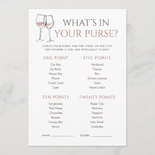 Invitación Juego de Despedida de Soltera Doodle Wine What's i