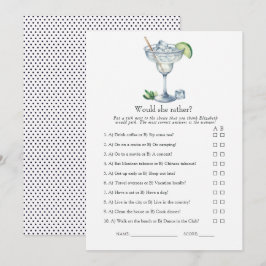 Invitación Juego de Despedida de Soltera: Margs y Matrimonio