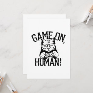 Invitación Juego de diseño de gatos para jugadores en humanos