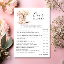 Invitación JUEGO de ducha de novia burbujeante o bajo botas