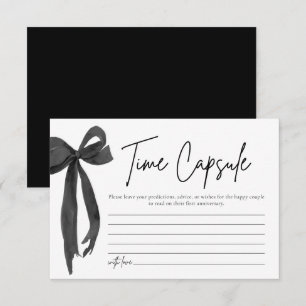 Invitación Juego de ducha de novia con cápsula del tiempo de 