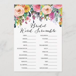 Invitación Juego de ducha de novia con respuesta 5 x 7