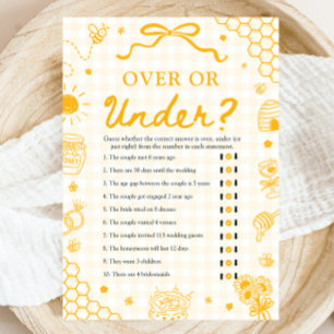Invitación Juego de Ducha de Novia de Abeja de Miel Amarilla