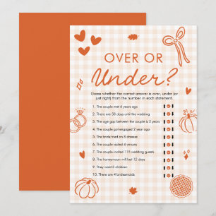 Invitación Juego de Ducha de Novia Dibujada a Mano de Otoño N