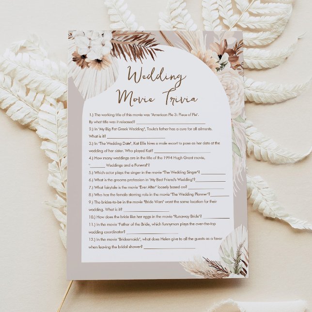 Invitación Juego de ducha de novias para la película "Trivia  (Subido por el creador)