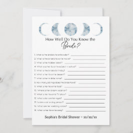 Invitación Juego De Ducha De Novias Qué Tan Bien Conoce A La