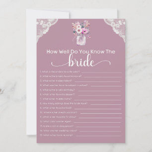 Invitación Juego De Ducha De Novias Qué Tan Bien Conoce A La 
