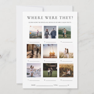 Invitación Juego de Fotos de Vacaciones de Quinn ¿Dónde Estab