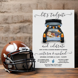 Invitación Juego de fútbol en el maletero Barbacoa Cerveza Du