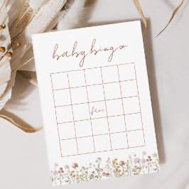 Invitación Juego de Jardín de Flores Silvestres Baby Shower B