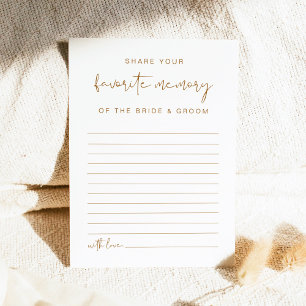 Invitación Juego de memoria favorito de INDIE Bohemian Burnt 