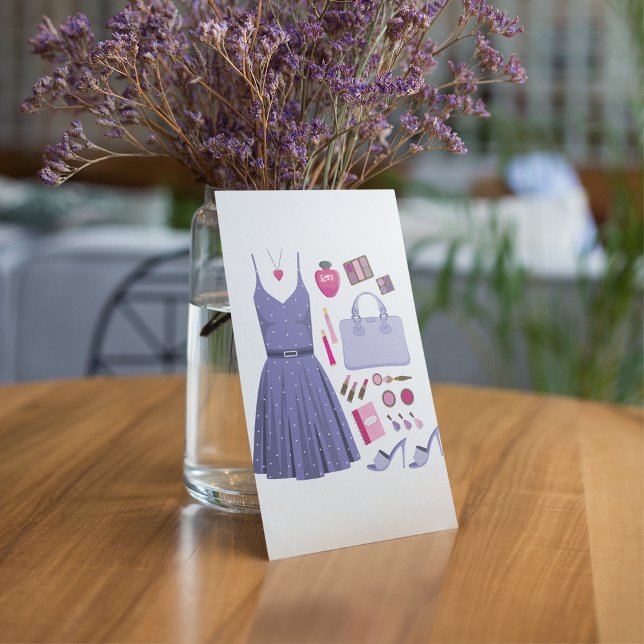 Invitación Juego de moda púrpura (Subido por el creador)