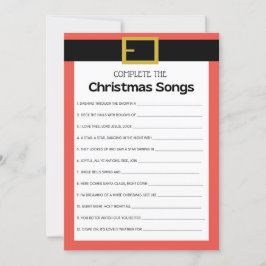 Invitación Juego de Navidades divertidos - No editable -