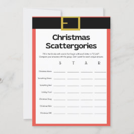 Invitación Juego de Navidades divertidos - No editable -