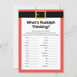 Invitación Juego de Navidades divertidos - No editable -