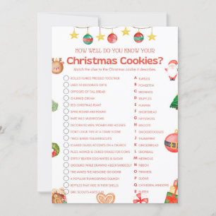 Invitación Juego de Navidades divertidos - No editable -