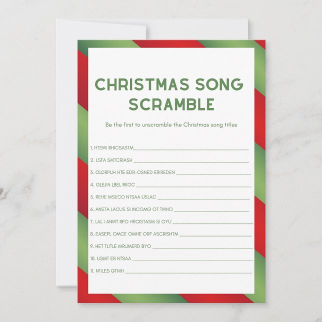 Invitación Juego de navidades - No editable - (Anverso)