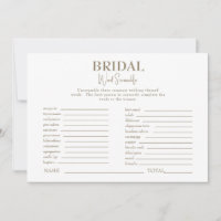 Juego de Palabras Descaradas de Dorado y Brigada B