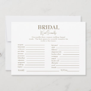 Invitación Juego de Palabras Descaradas de Dorado y Brigada B